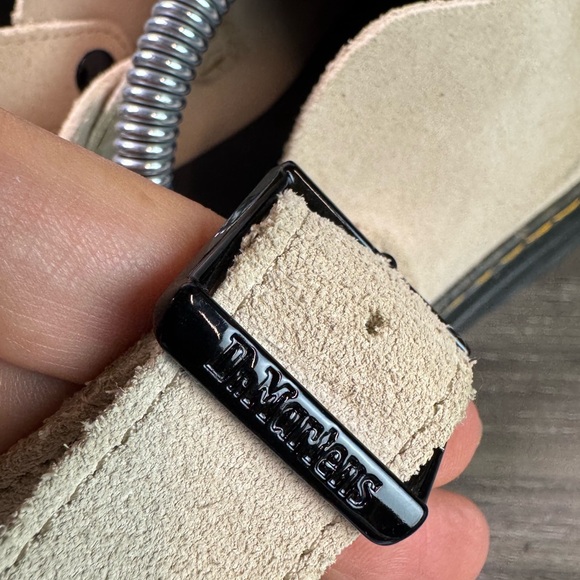 Dr. Martens Carlson Suede Slingback Mules Beige Warm Sand size 10 EUC - Picture 8 of 9